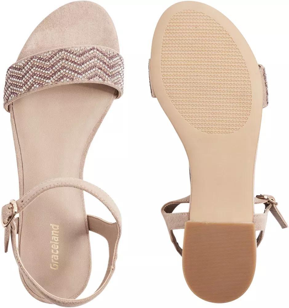 Pink Metallic Braided Sandal With Ankle Strap, , large image number 4