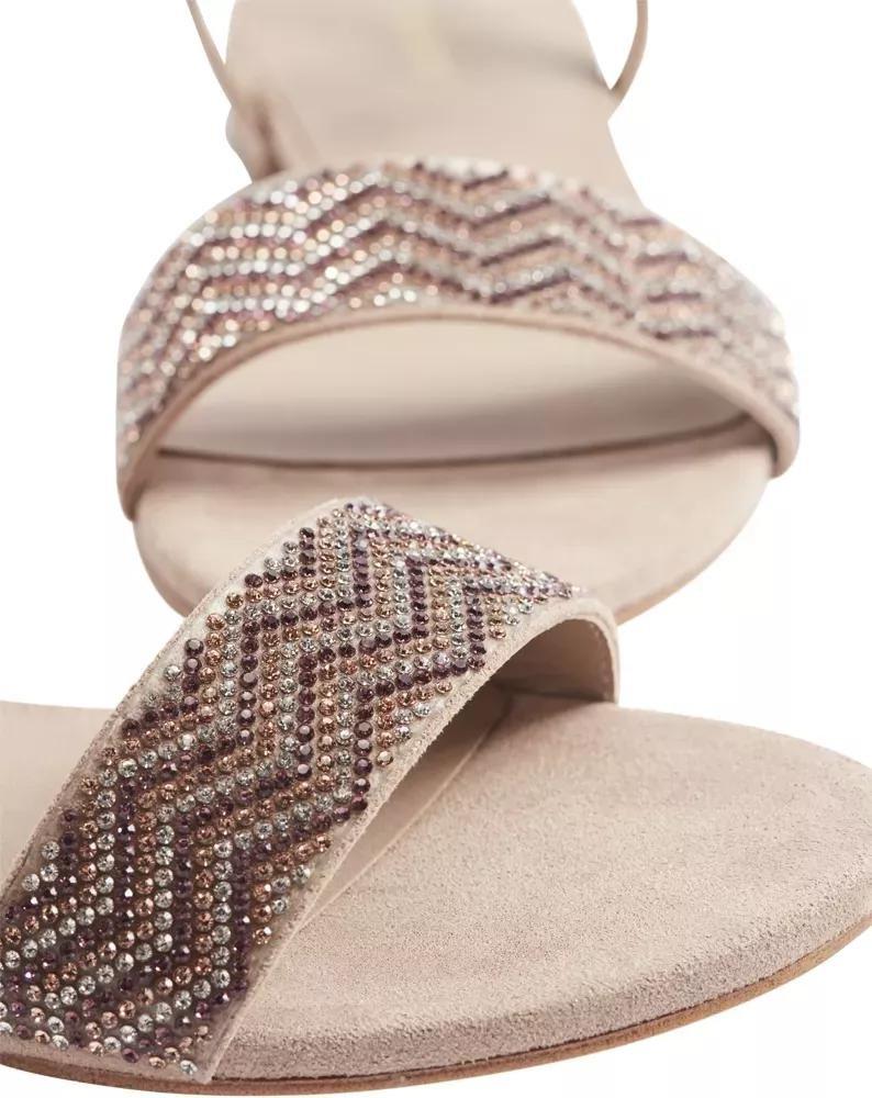 Pink Metallic Braided Sandal With Ankle Strap, , large image number 6