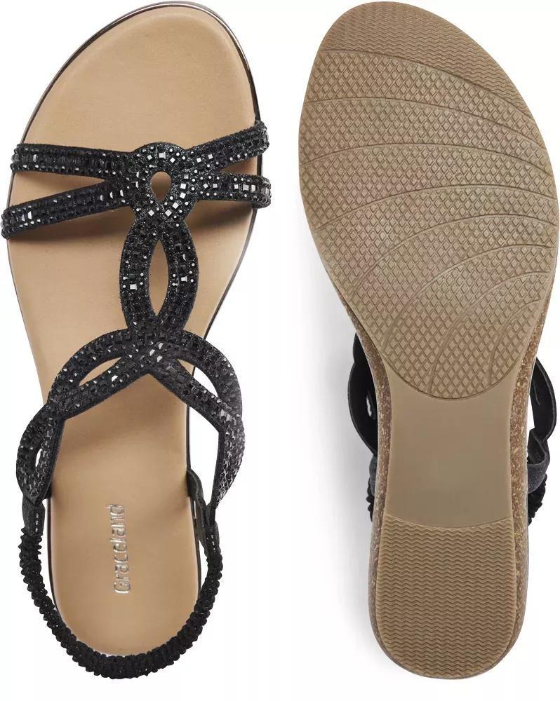 Black Open Toe Sandals, , large image number 4