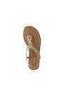 Graceland - Gold Flat Toe Seperator Sandals, Women