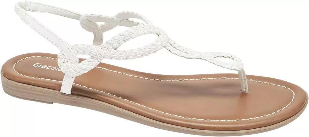 Grey Ankle Slings Sandals, , large image number 4