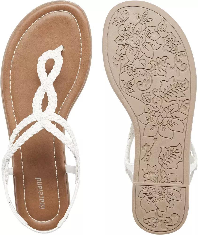 Grey Ankle Slings Sandals, , large image number 7