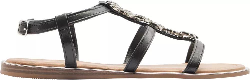 Black Gladiator Sandals, , large image number 1