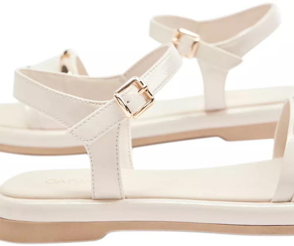 Beige Ankle Strap Sandals, , large image number 6