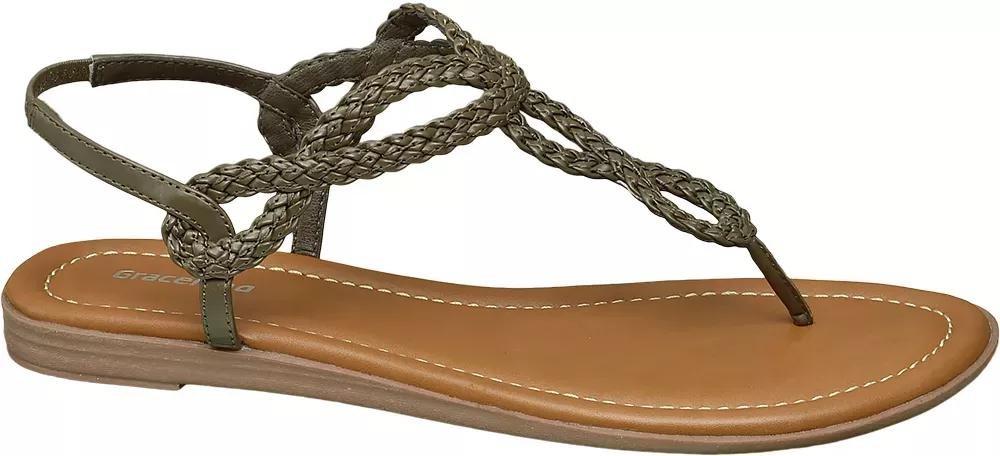 Khaki Sandals, Women, , large image number 0