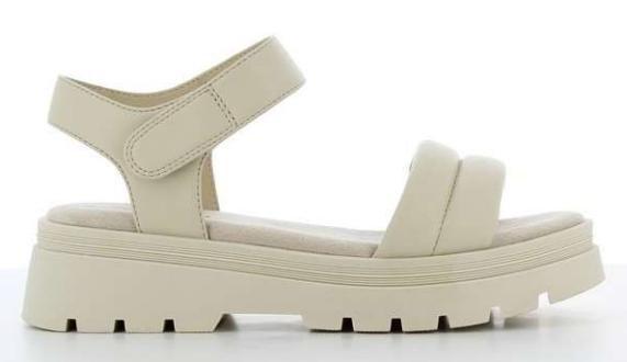 Cream Chunky Platform Sandals, , medium