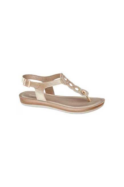 Black Toe Separator Sandals, , large image number 0
