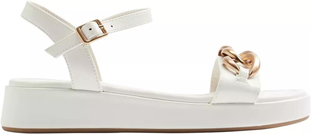 White Chain Decoration Sandals, , large image number 1