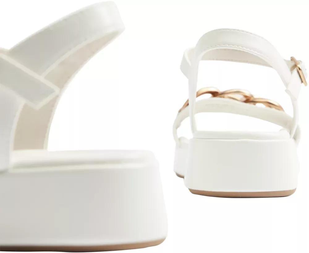 White Chain Decoration Sandals, , large image number 5