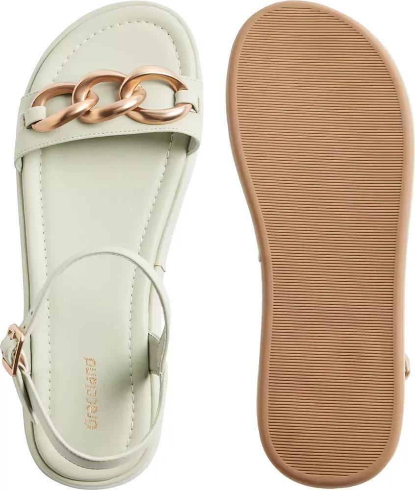 Green Chain Detail Sandals, , large image number 4