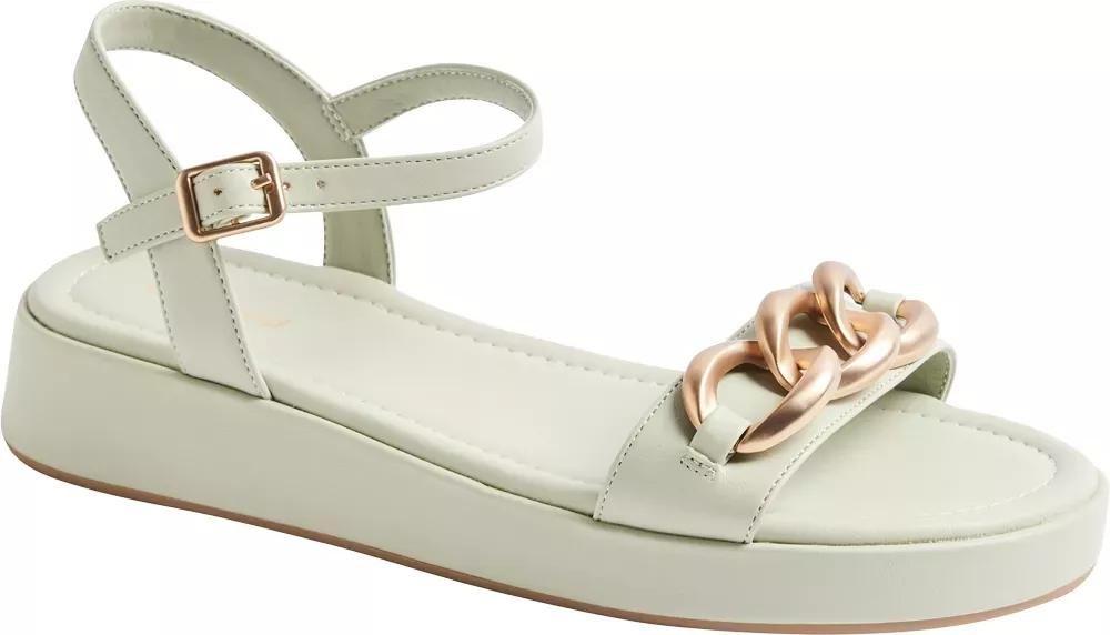 Green Chain Detail Sandals, , large image number 7