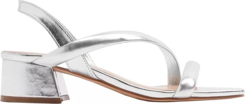 Silver Strapped Heels, , large image number 1