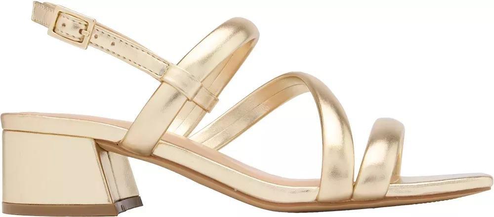 Gold Ankle Buckle Heels, , large image number 1