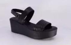 Navy Platform Sandals, , medium