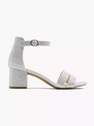 CTW - Silver Open Toe Heeled Sandals