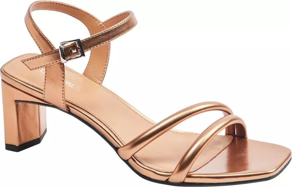 Brown Ankle Strap Heel, , large image number 1