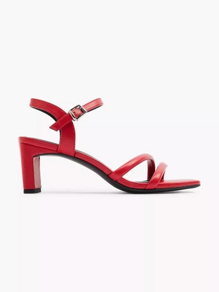 CTW - Red Heeled Sandal With Ankle Strap