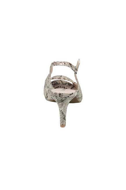 Beige Animal Print Back Sling Pumps, Women, , large image number 2