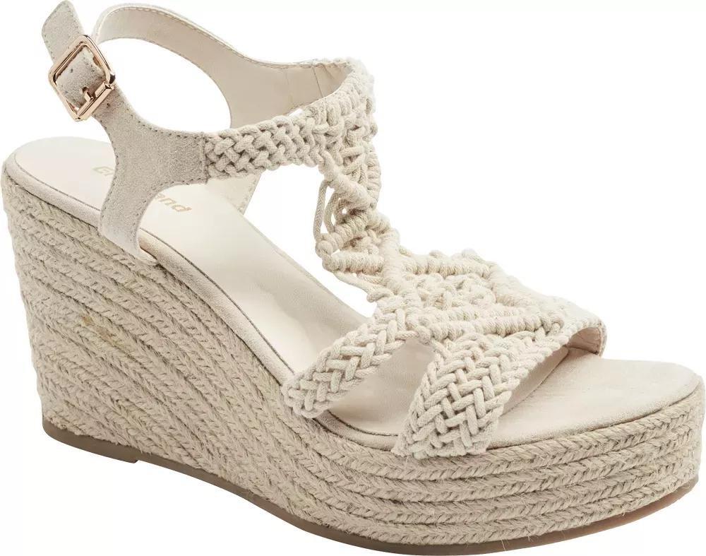 Beige Summer Wedge Sandal, , large image number 1