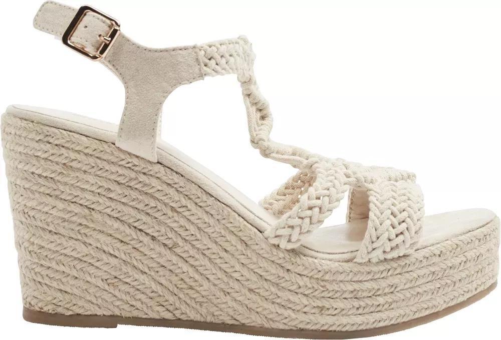 Beige Summer Wedge Sandal, , large image number 2
