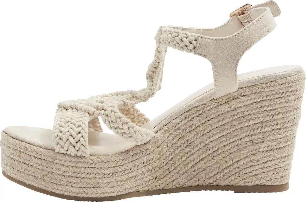 Beige Summer Wedge Sandal, , large image number 3
