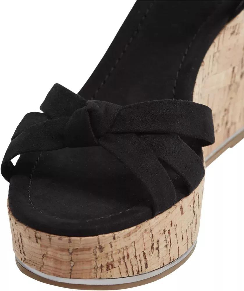 Graceland - Black Wedge Sandals