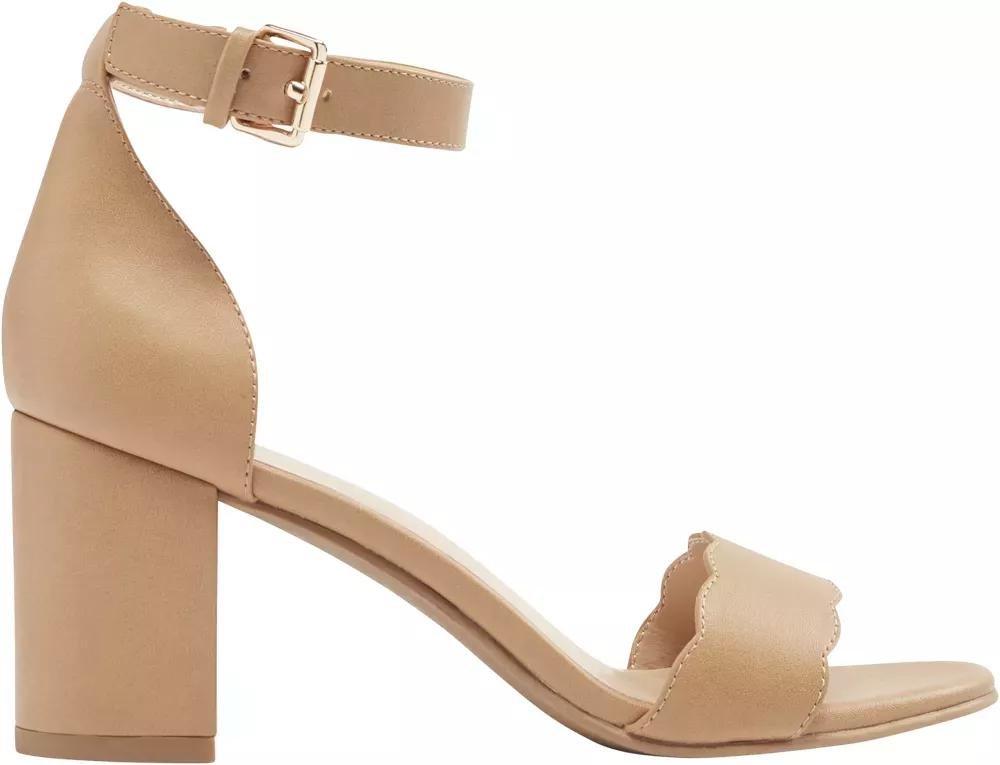 Brown Open Toe Block Heels, , large image number 2