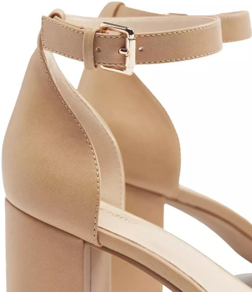 Brown Open Toe Block Heels, , large image number 6