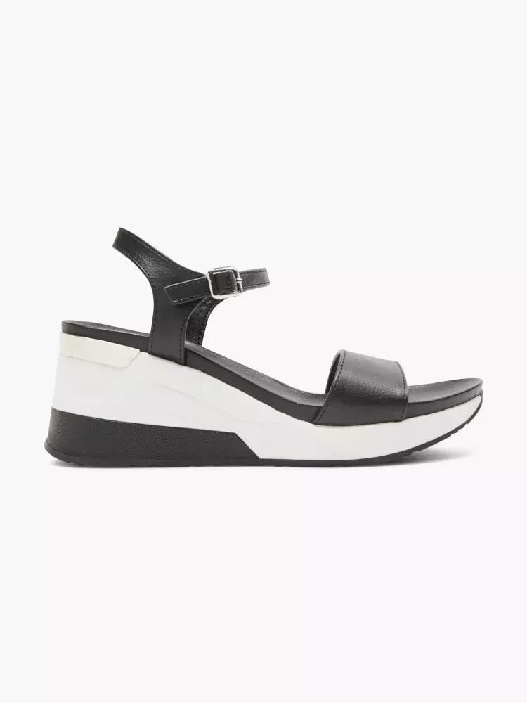 Graceland Black Platform Sandals Azadea UAE