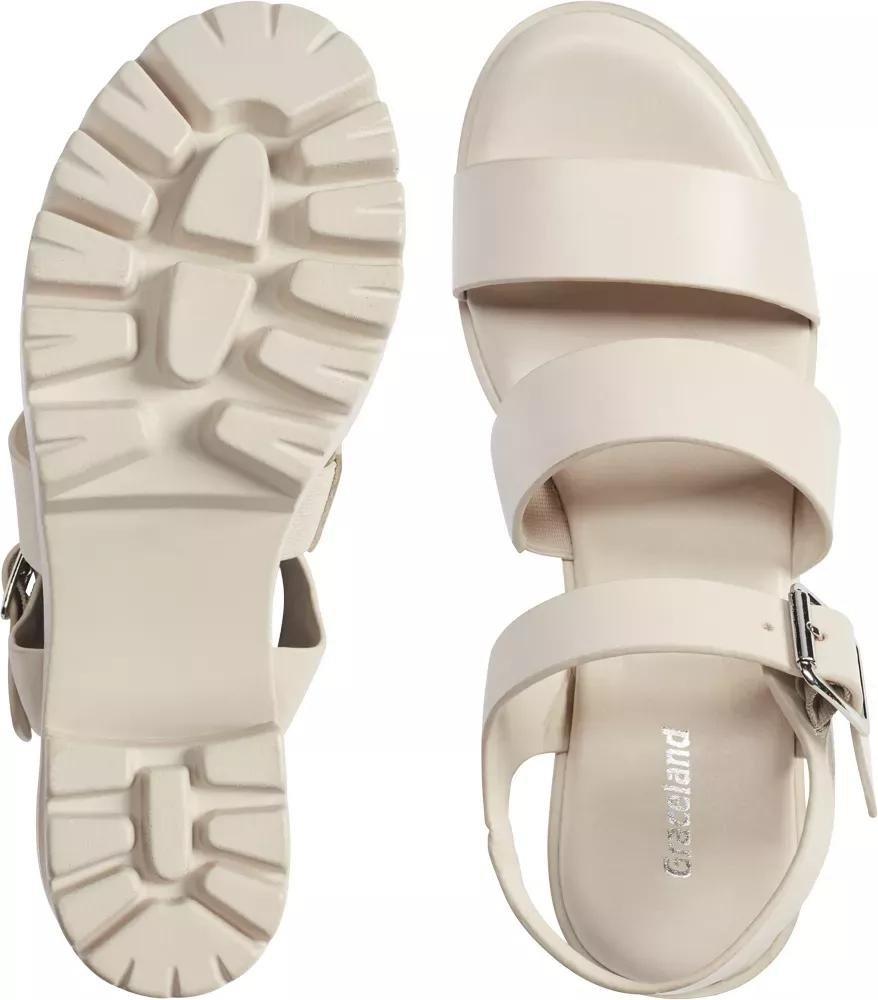 Beige Chunky Block Heels, , large image number 4
