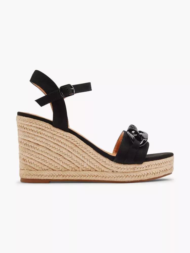 Black Heeled Sandals, , large image number 0