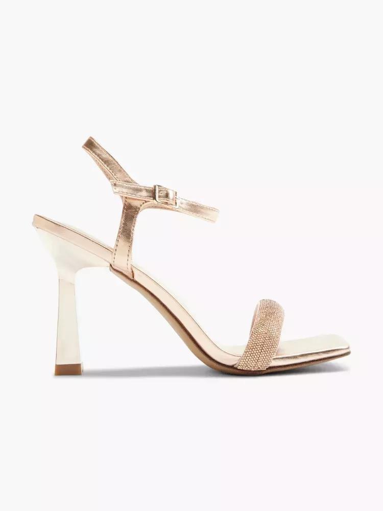 Pink Crystal Strap Heels, , large image number 0
