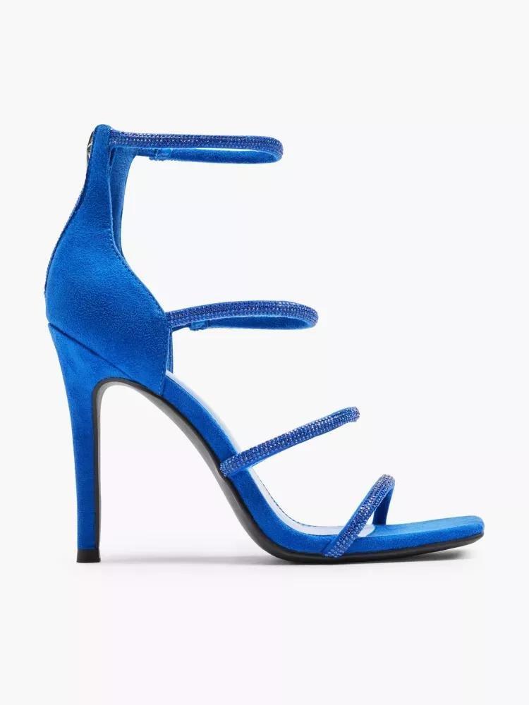 Strappy navy heels discount