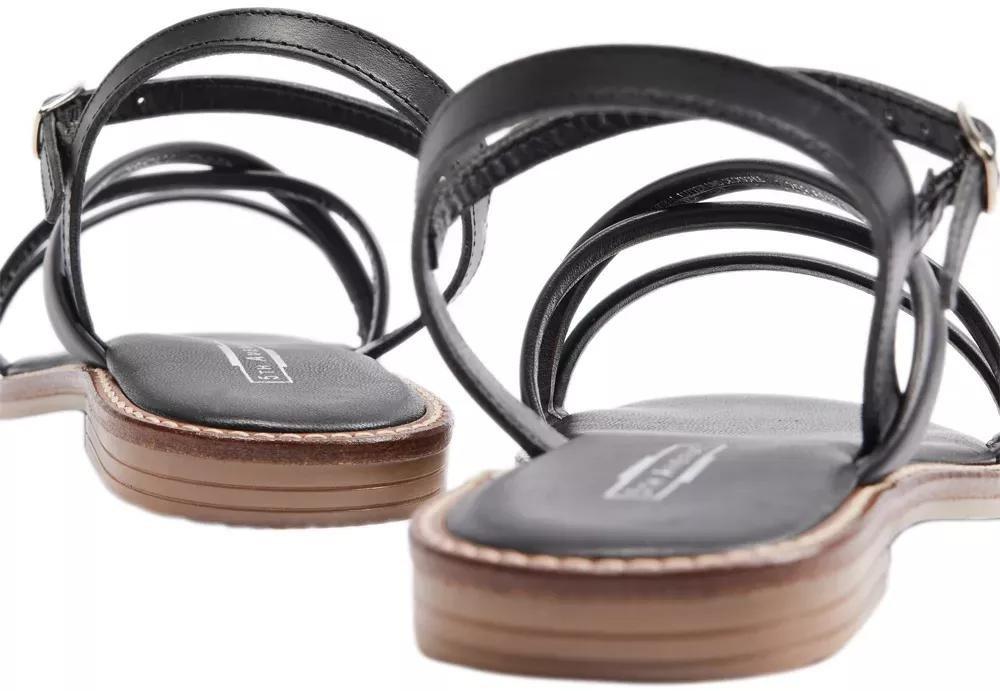 Black Open-Toe Sandals, , large image number 4