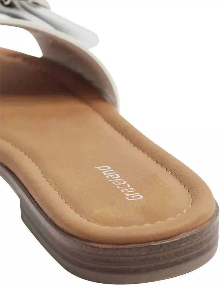 White Decorative Buckle Sandals, , large image number 5