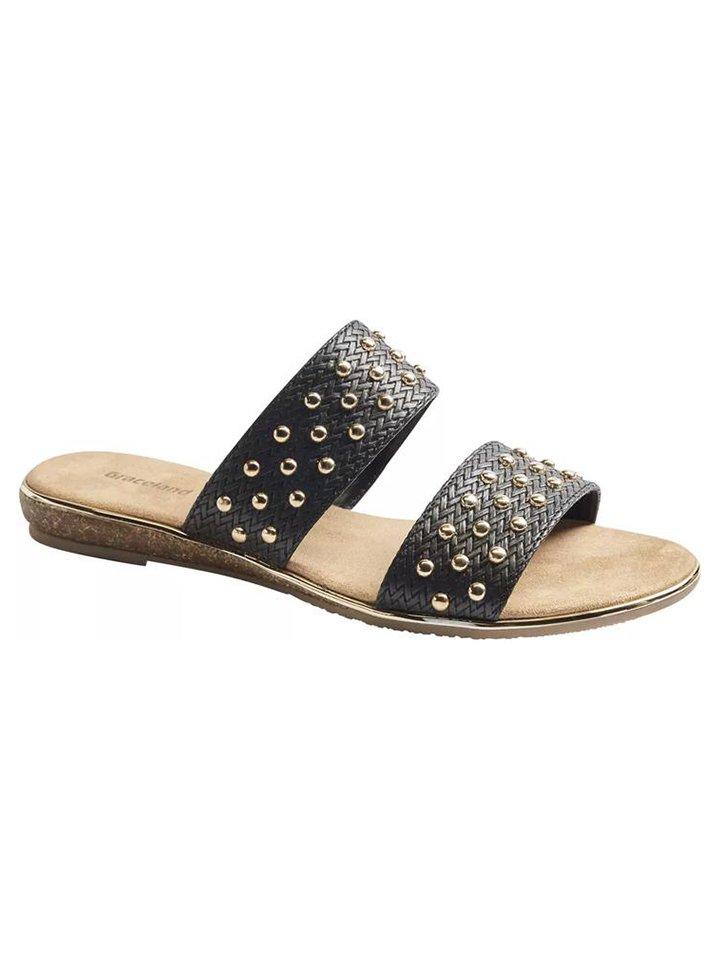 Black Open Toe Mules, , large image number 1
