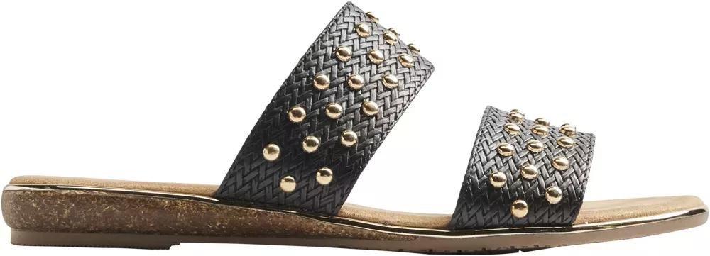 Black Open Toe Mules, , large image number 4