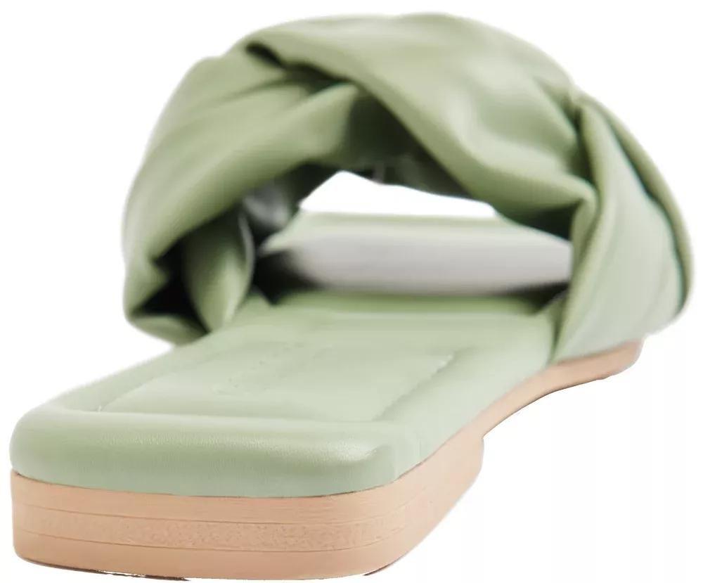 Green Woven Detail Slip-On Sandals, , large image number 5