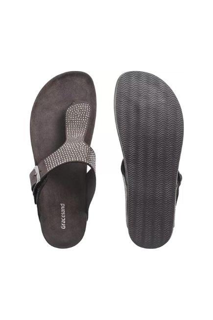Grey Anatomical Slippers, , large image number 4