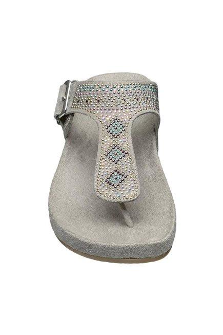 Grey Gem Detail Footbed Sandal, , large image number 3