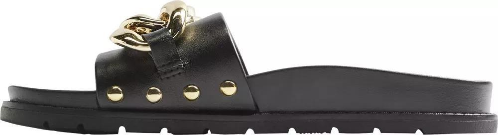 Black Chain Detail Sandals, , large image number 3