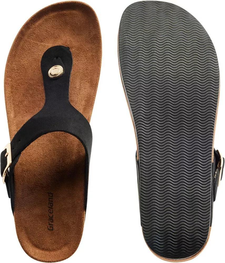 Black T Bar Sandal, , large image number 4