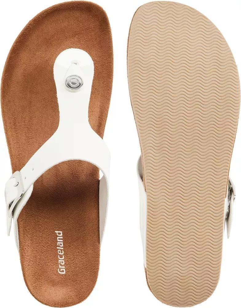 White T Bar Sandal, , large image number 4