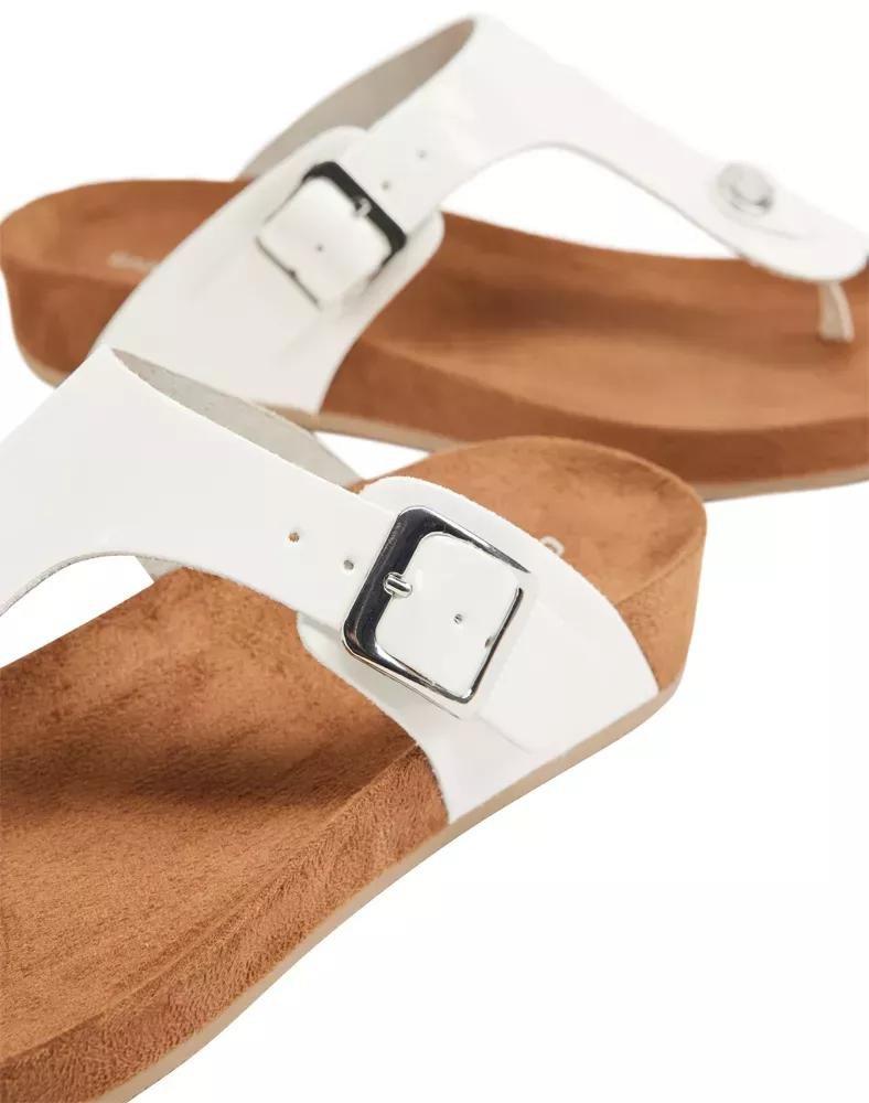 White T Bar Sandal, , large image number 6