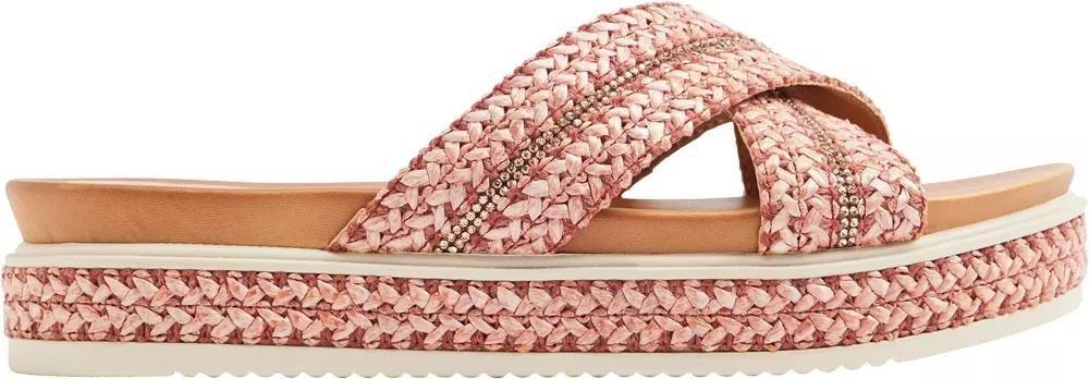 Red Knit Detail Sandals, , large image number 1