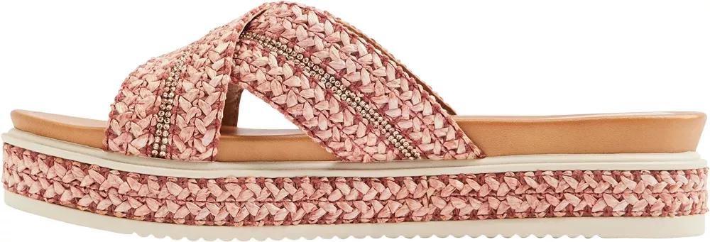 Red Knit Detail Sandals, , large image number 2