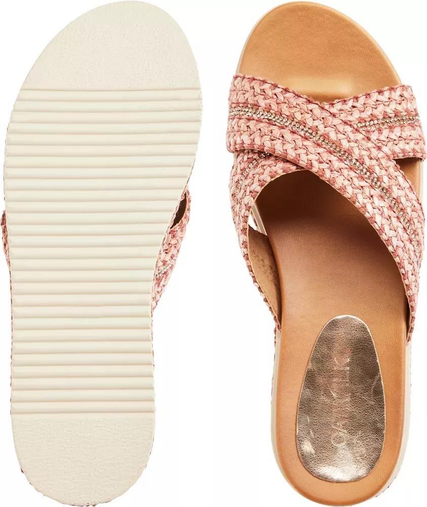 Red Knit Detail Sandals, , large image number 3