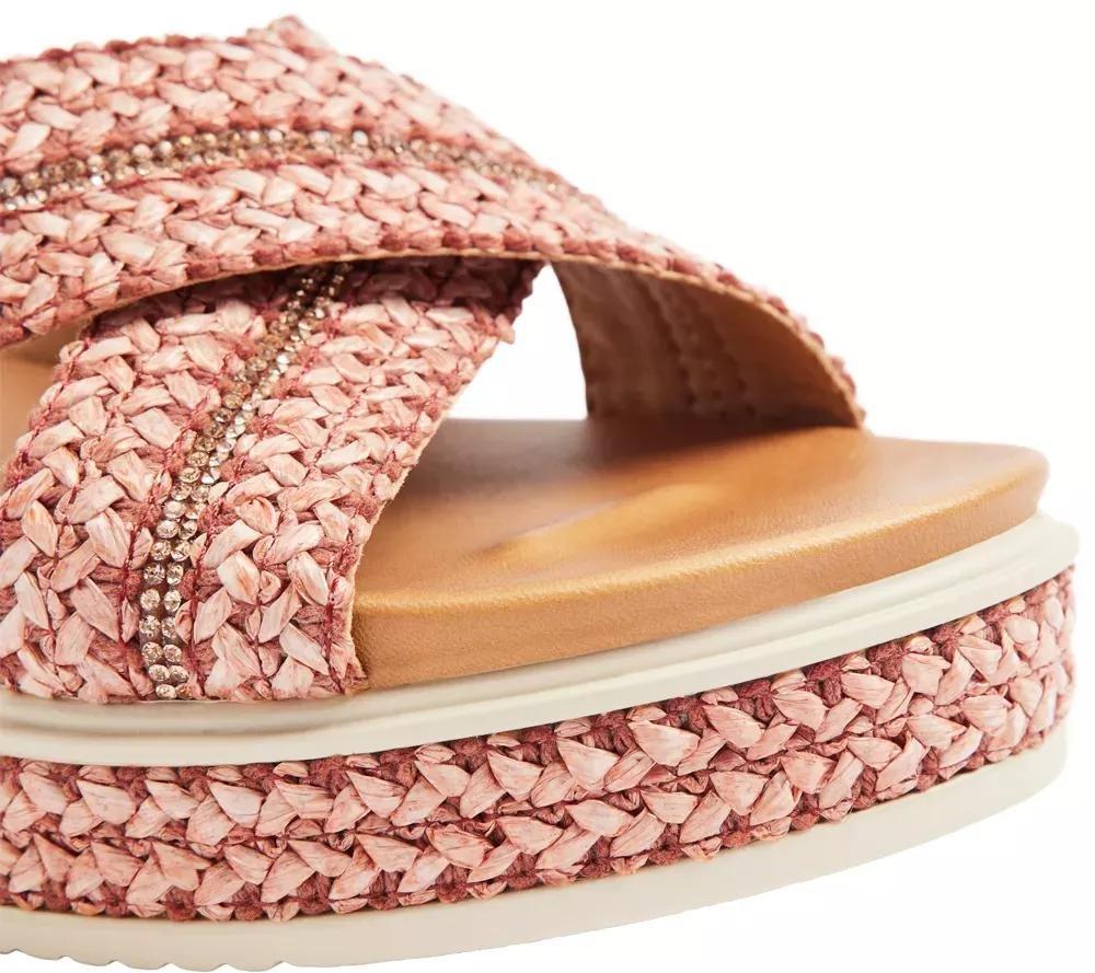 Red Knit Detail Sandals, , large image number 5