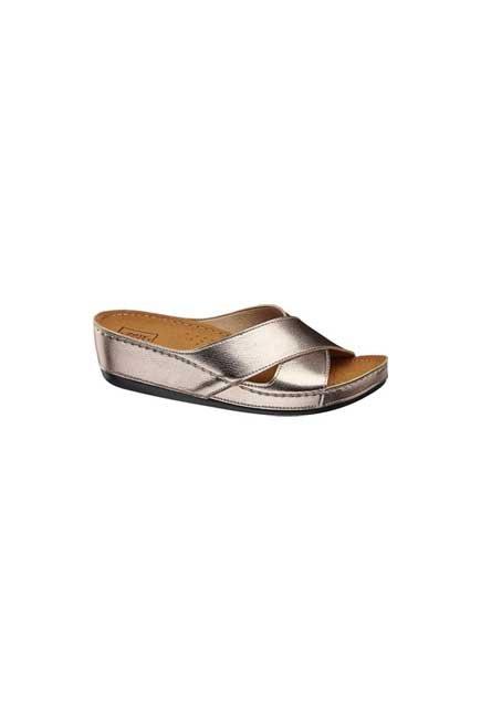 Rose Gold Slide Sandals, Women, , large image number 0