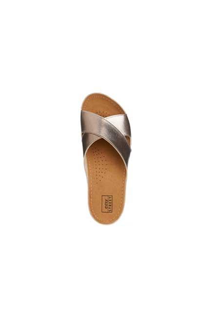 Rose Gold Slide Sandals, Women, , large image number 1